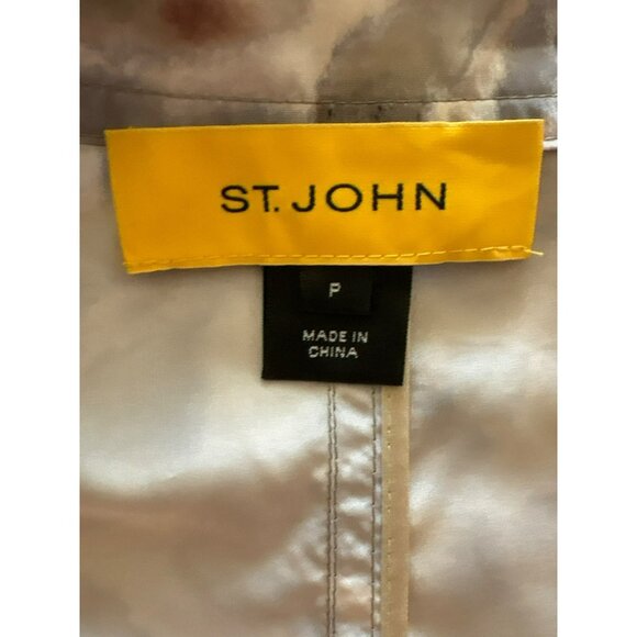 St. John Leopard/Animal Print Lightweight  Jacket With Pockets Size P - Picture 3 of 7